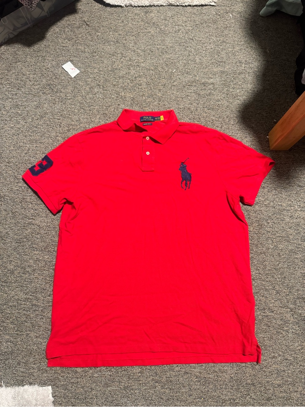Polo by Ralph Lauren Big Pony Red Men's Polo Shirt Size XXL